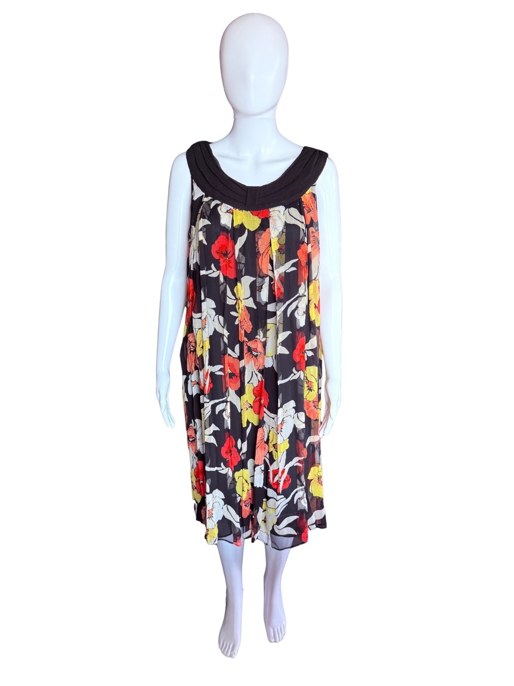 Vintage Alfani Floral Silk Flowy Dress